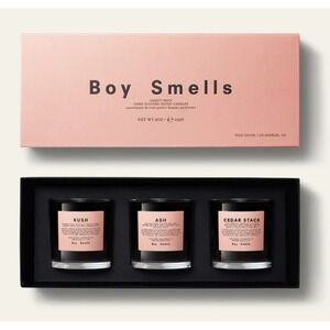 Boy Smells Variety Pack Three Scented Votive Candles Kush Ash Cedar